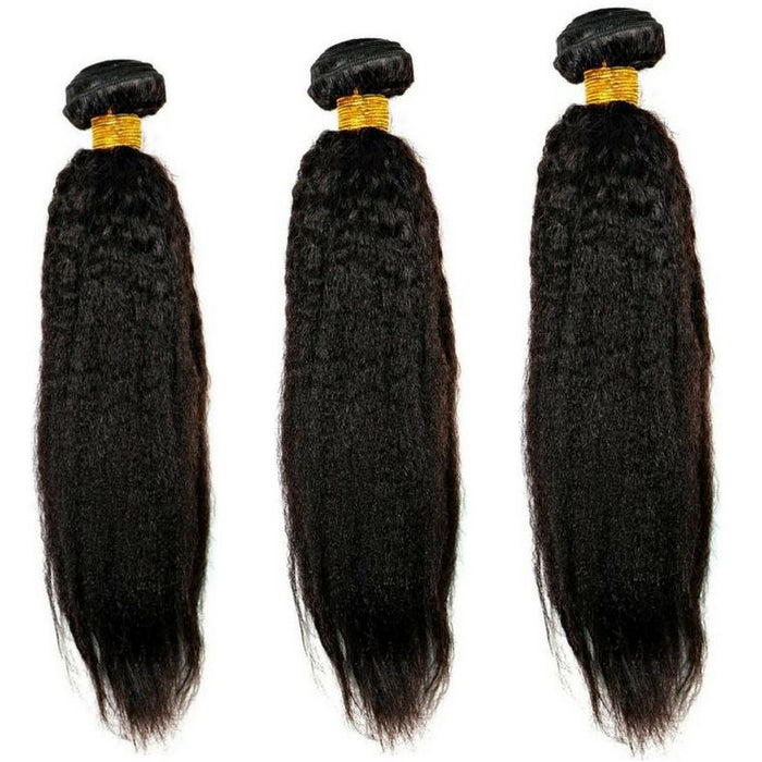 Kinky Straight Human Hair Bundle Deal
